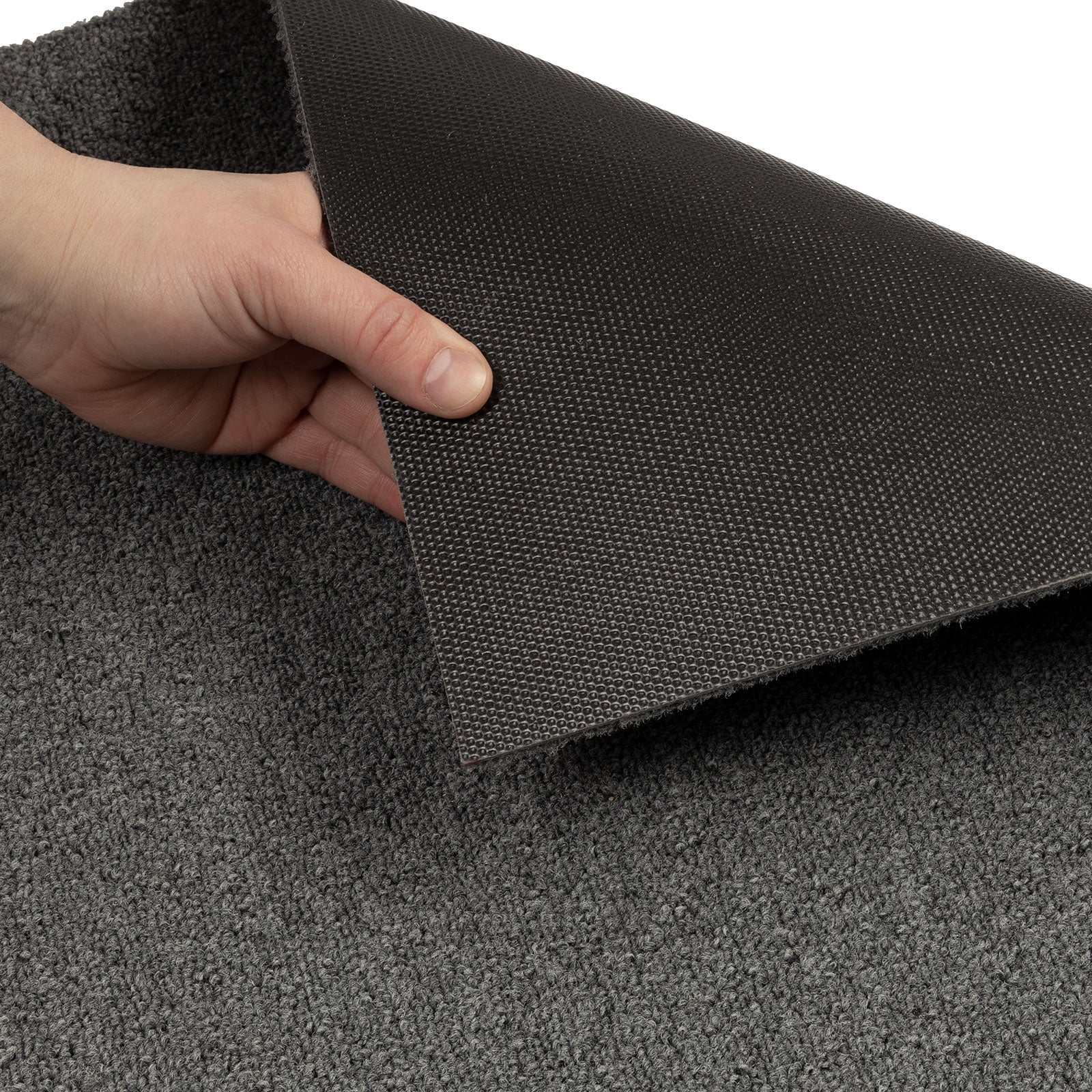 Dalles de moquette autoportantes Edinburgh, Gris clair, 50 x 50 cm - 4