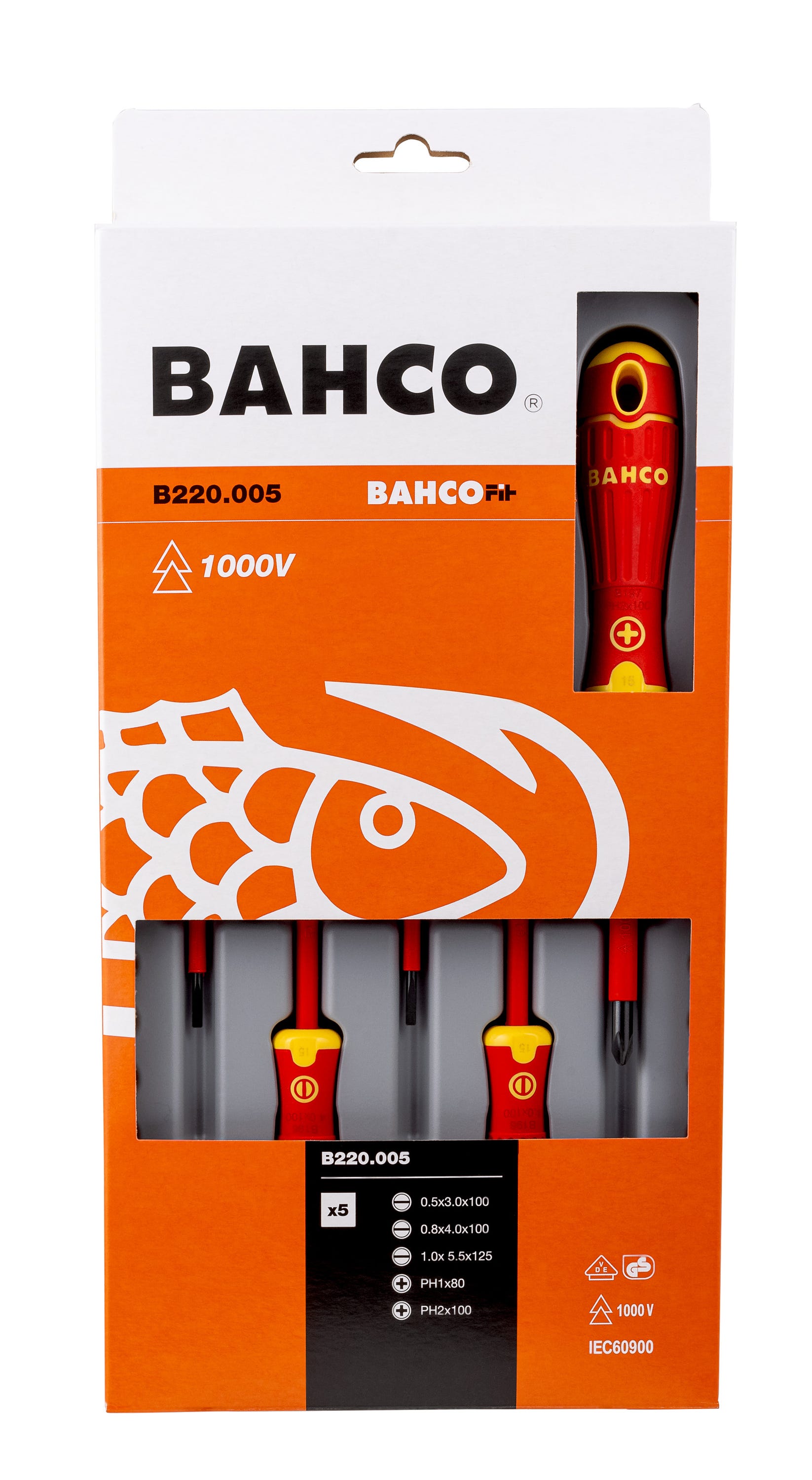 Jeu de 5 tournevis isolés PL/PH BAHCO - 2