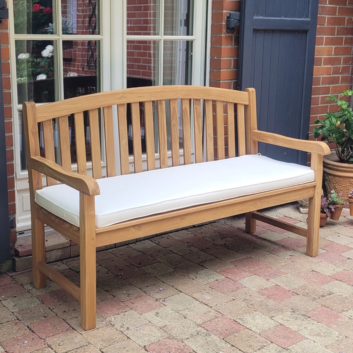 Banc en teck massif Derby 150 cm - 4