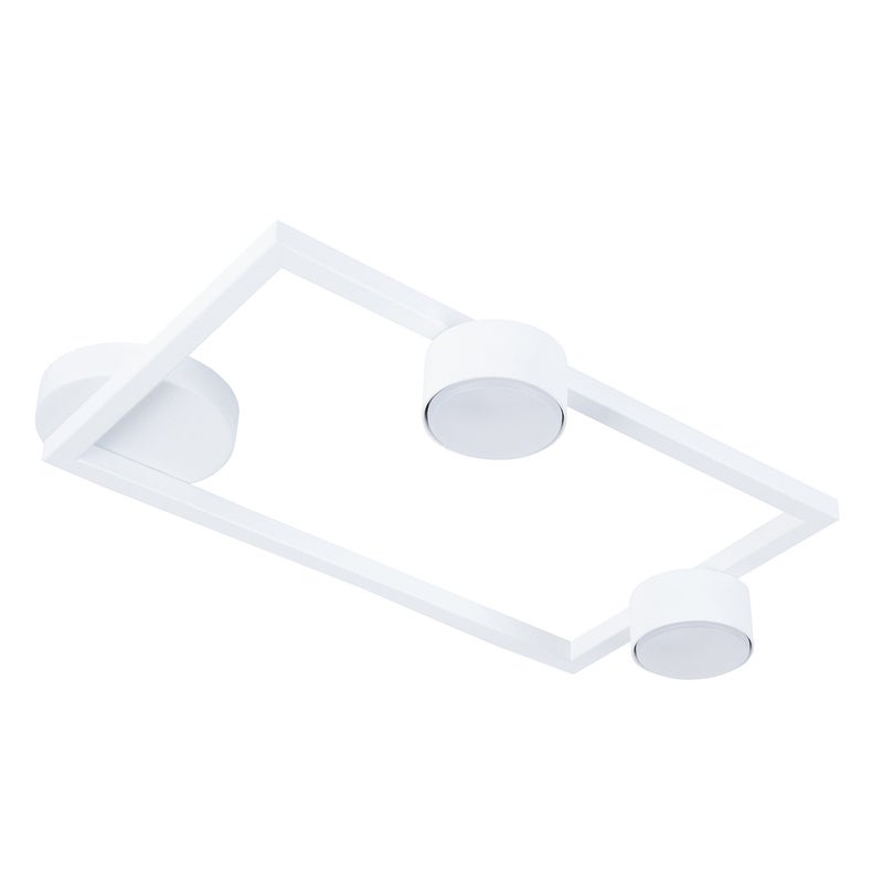 Reflektor sufitowy spot natynkowy Frame prostokątny biały 2xGX53x12W wym: 7,7 x 48 x 31 cm metal SIGMA