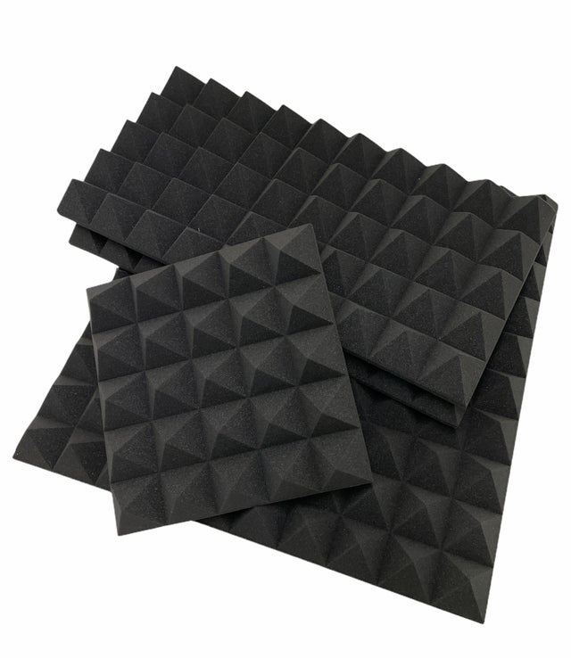 Pannelli Piramidali 10 Cm | 100x100x10 Cm - Non ignifughi fonoassorbenti insonorizzanti parete registrazione alta densità