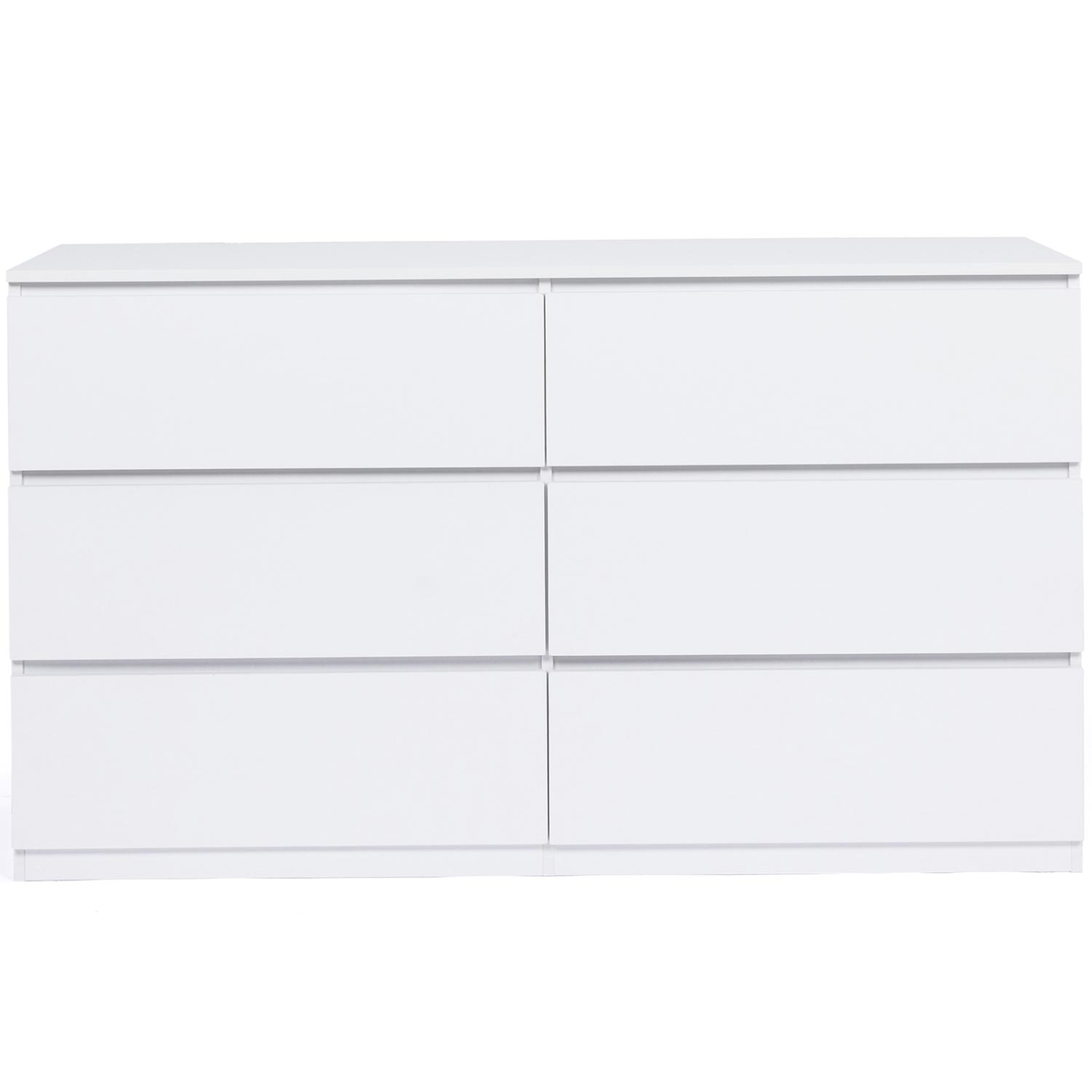 Commode 6 tiroirs TOMI XXL 140 cm bois blanc - 3