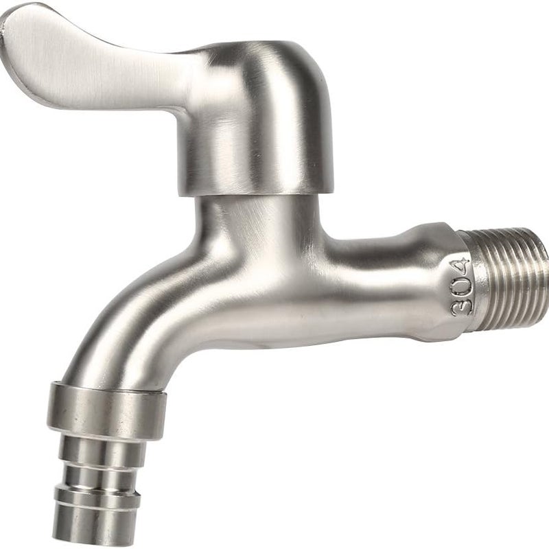 Czarny, ogrodowy adapter ścienny do kranu zewnętrznego ze stali nierdzewnej 304 do wylewek łazienkowych, umywalek i wanny (kran do pralki (Tsim Tsui)