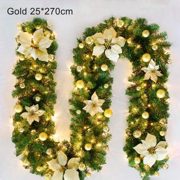 Décoration Sapin Vert Grande Guirlande De Noël D 20 Cm Boa Verte Sapin Longueur 5 Mètres - Décoration De Fête Guirlande Verte Sapin