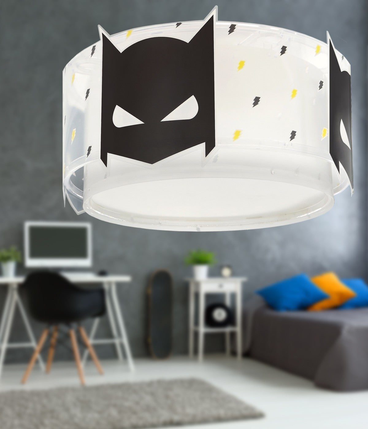 Plafon sufitowy Dark Hero - Mroczny bohater dla dzieci