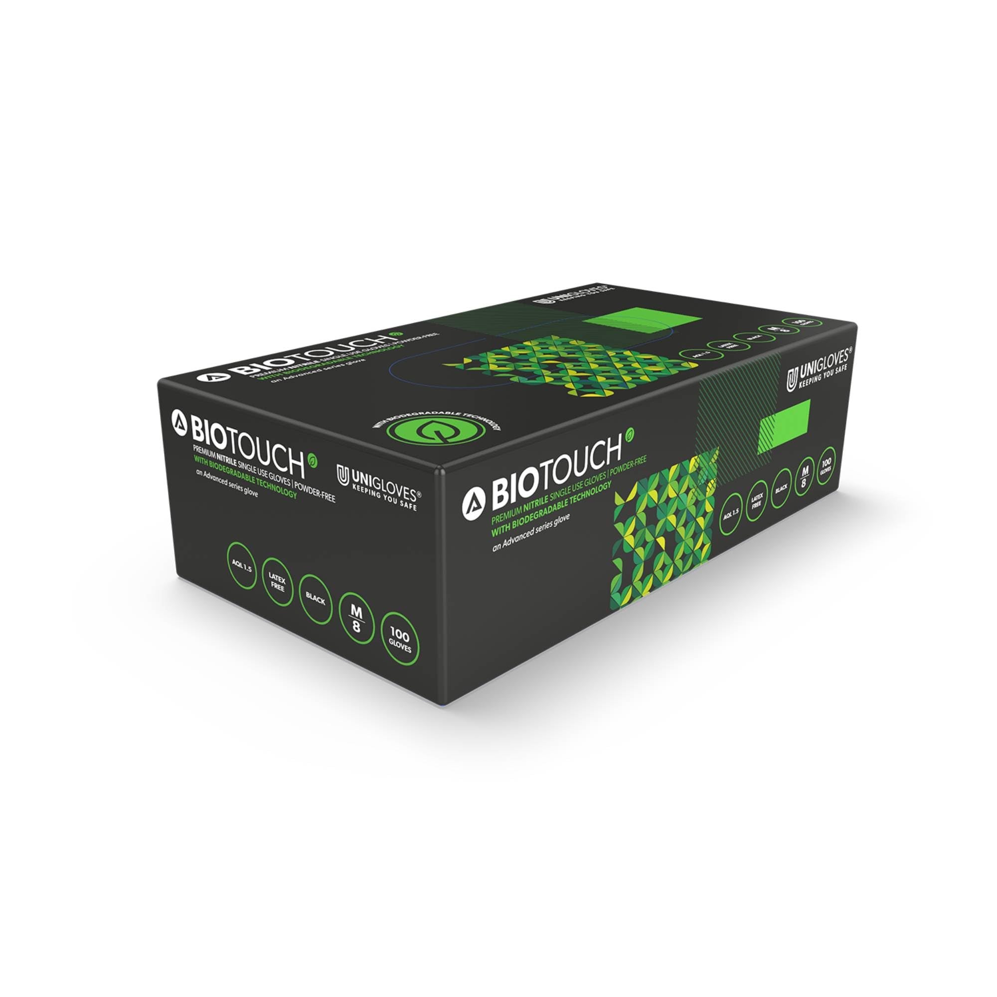 Unigloves Biotouch GM0081 Disposable Biodegradable Nitrile Gloves