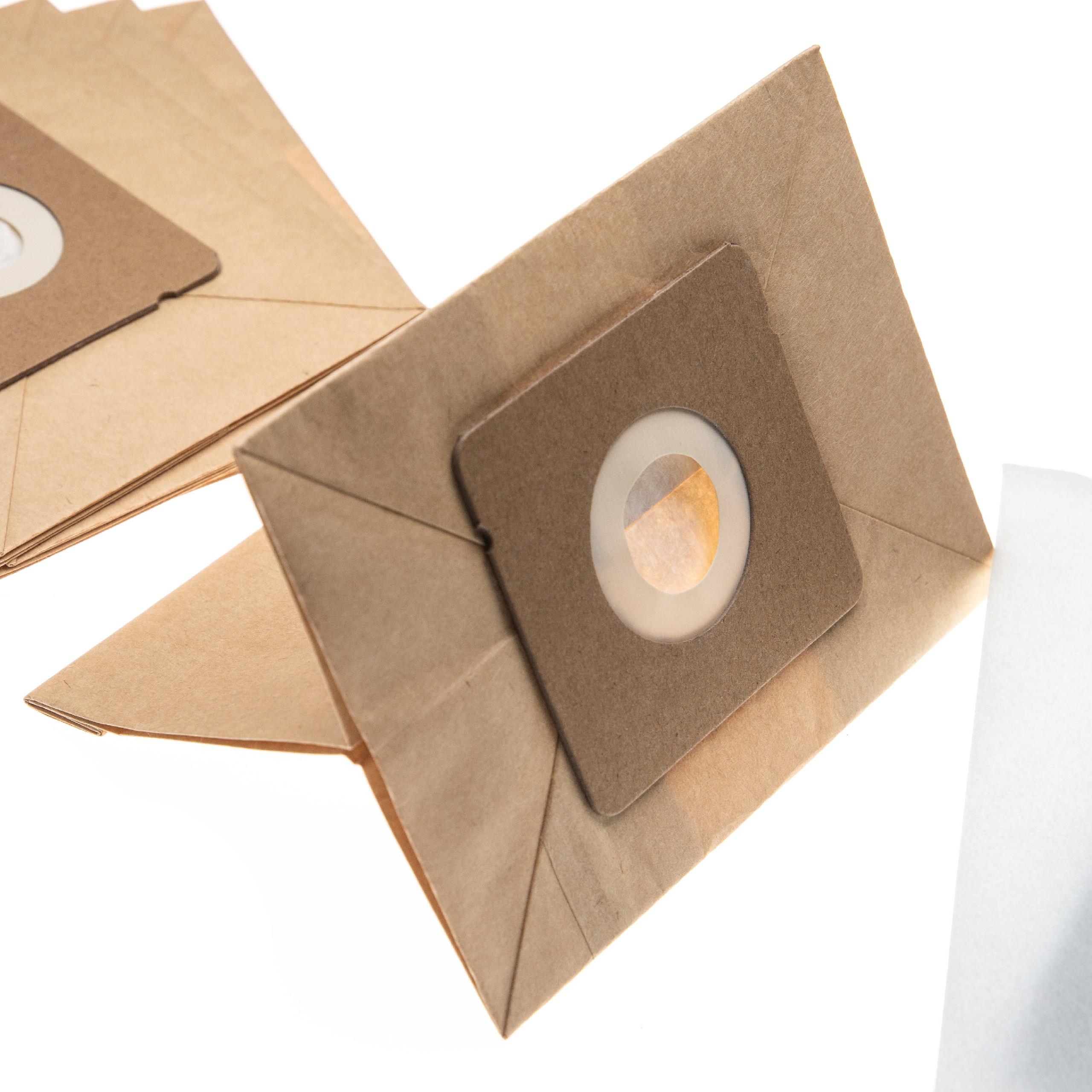 vhbw Lot de sacs (papier) + filtre avec 12 pièces compatible avec Moulinex MO151101/4Q0, Mini Space, Accessimo, MO151301, Compacteo aspirateur - 4