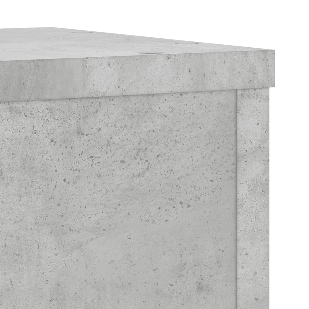 Supports pour plantes 2 pcs gris béton bois d'ingénierie - 5