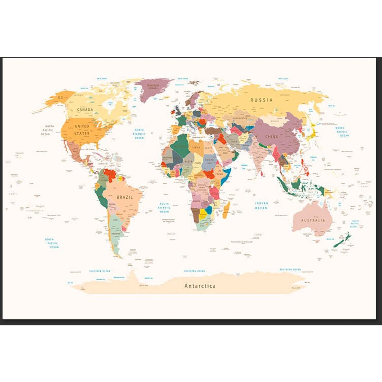 Papier peint carte du monde - 400 x 280 cm - 2