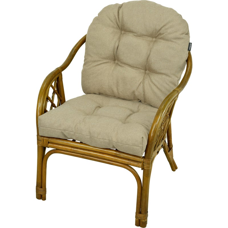 Poduszka na fotel rattanowy AMPO beżowy 1 szt.