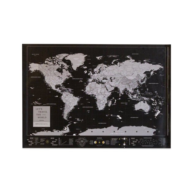 Poster Mappa Storica Del Mondo, Formato 91,5x61 Cm, Con Cornice MDF E Vetro Acrilico