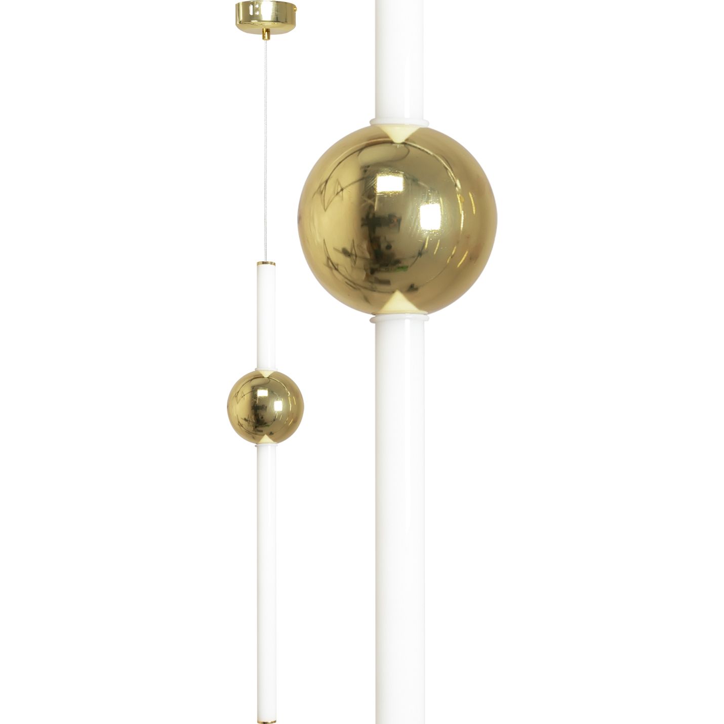 Lampa Sufitowa Wisząca Led Toolight App476-Cp Złoty