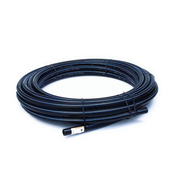 Tuyau SR-HD PE 100 N-F bande bleu 16bar-Ø63x5,8-50,00ml