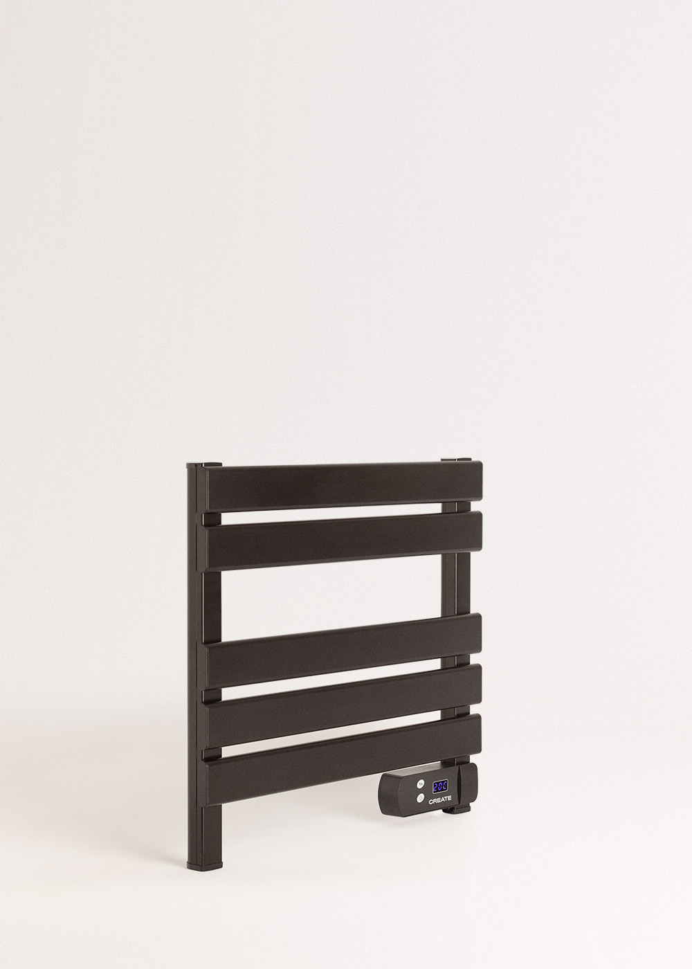 CREATE - Toalheiro elétrico de parede 150W, Sem prateleiras - Preto - WARM TOWEL MINI - 5
