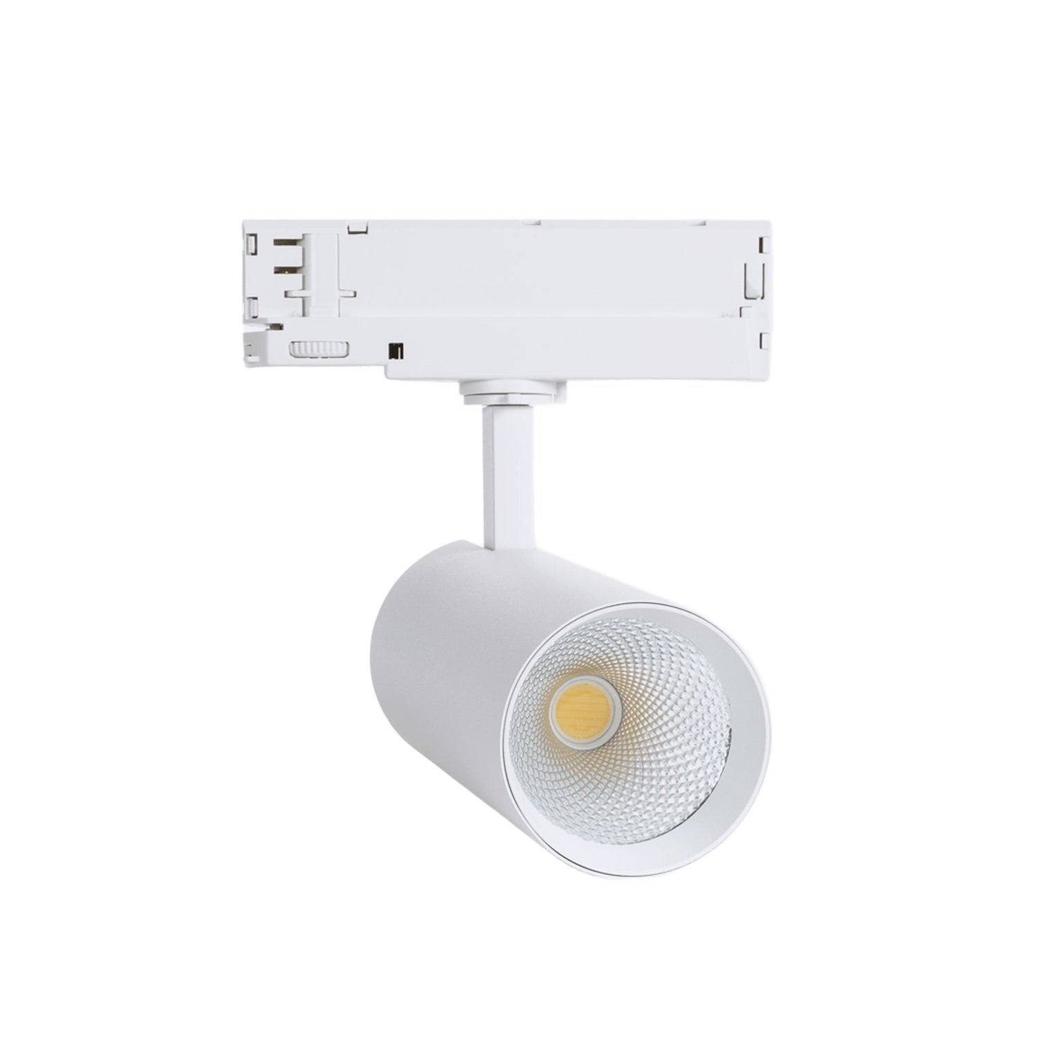 Spot LED sur Rail Triphasé 30W Carlo Blanc 2700K Blanc chaud | Leroy Merlin