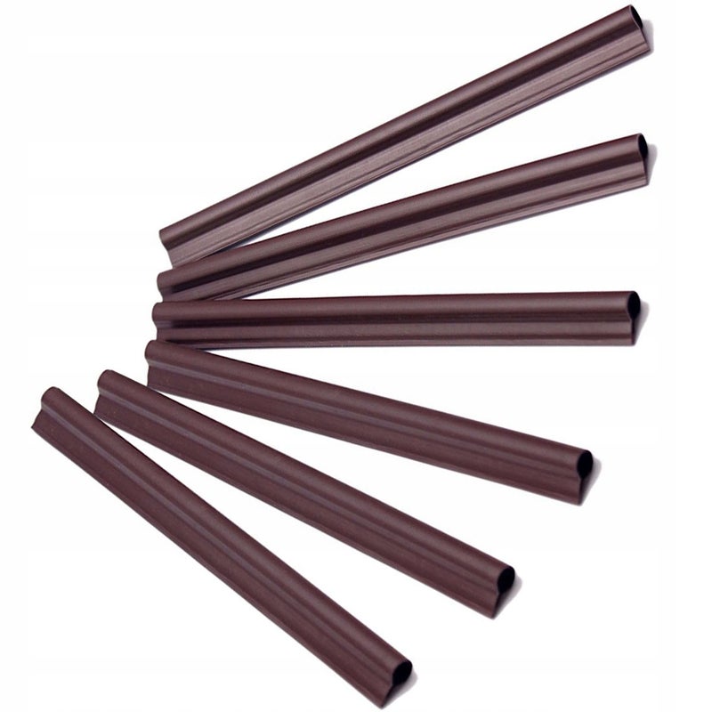 KLIPSY 19cm DO TAŚMA OGRODZENIOWA TAŚMY OGRODZENIOWEJ ZACZEPY BRĄZOWY 6 szt