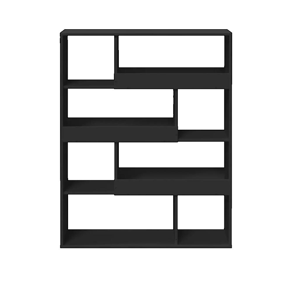 Biblioteczka vidaxl klasyczna czarna 8 półek 100x33x125,5 cm