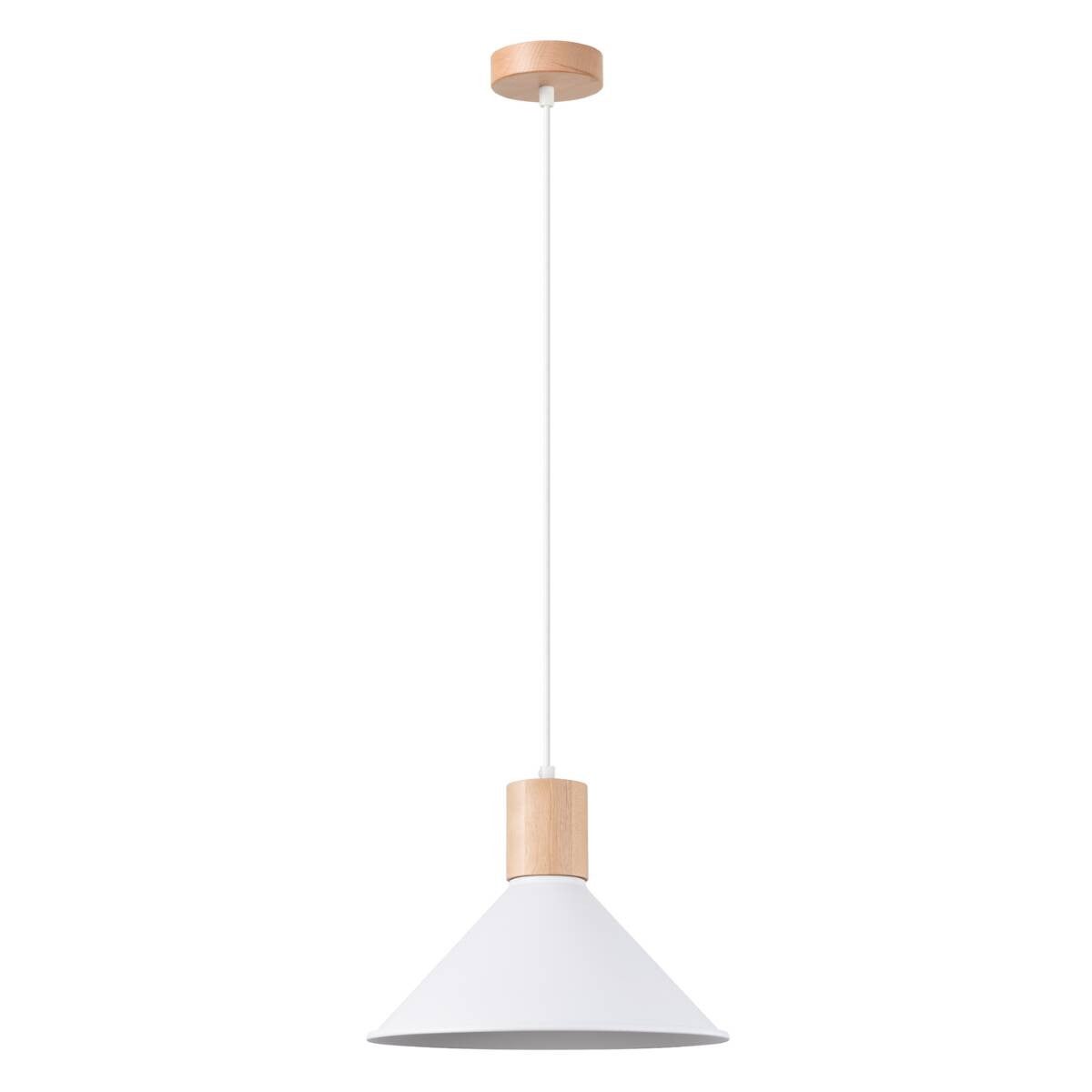 Lampa wisząca Jaga biała 1xE27x15W wym: 120 x 30 x 30 cm metal Sollux Lighting