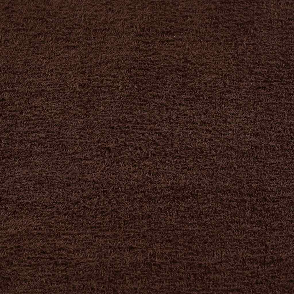Serviettes de bain FROGN 10 pcs marron 100x150 cm 360 g/m² vidaXL - 5