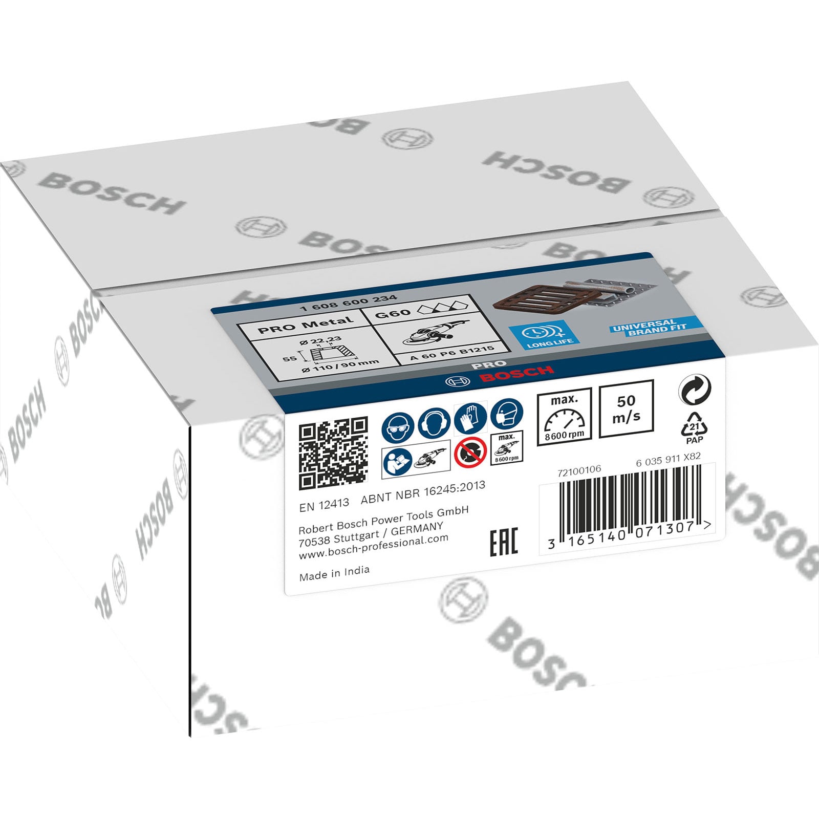 Bosch PRO Metal Stożkowy garnek szlifierski 90 x 110 x 55 mm G60 - 1608600234 - 2