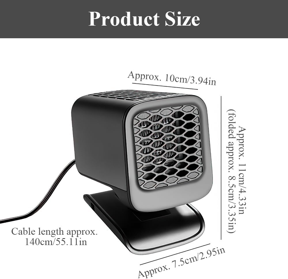12v Chauffage De Voiture, 12V 150W Portabilité Chauffages Allume