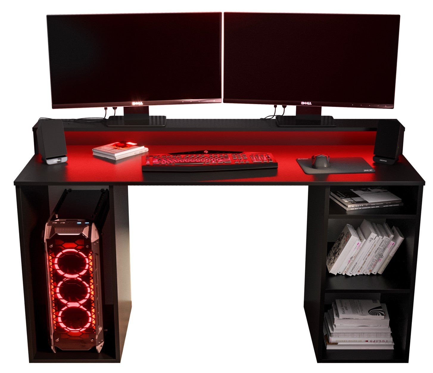 Biurko gamingowe Abiks GAMER 1 czarny