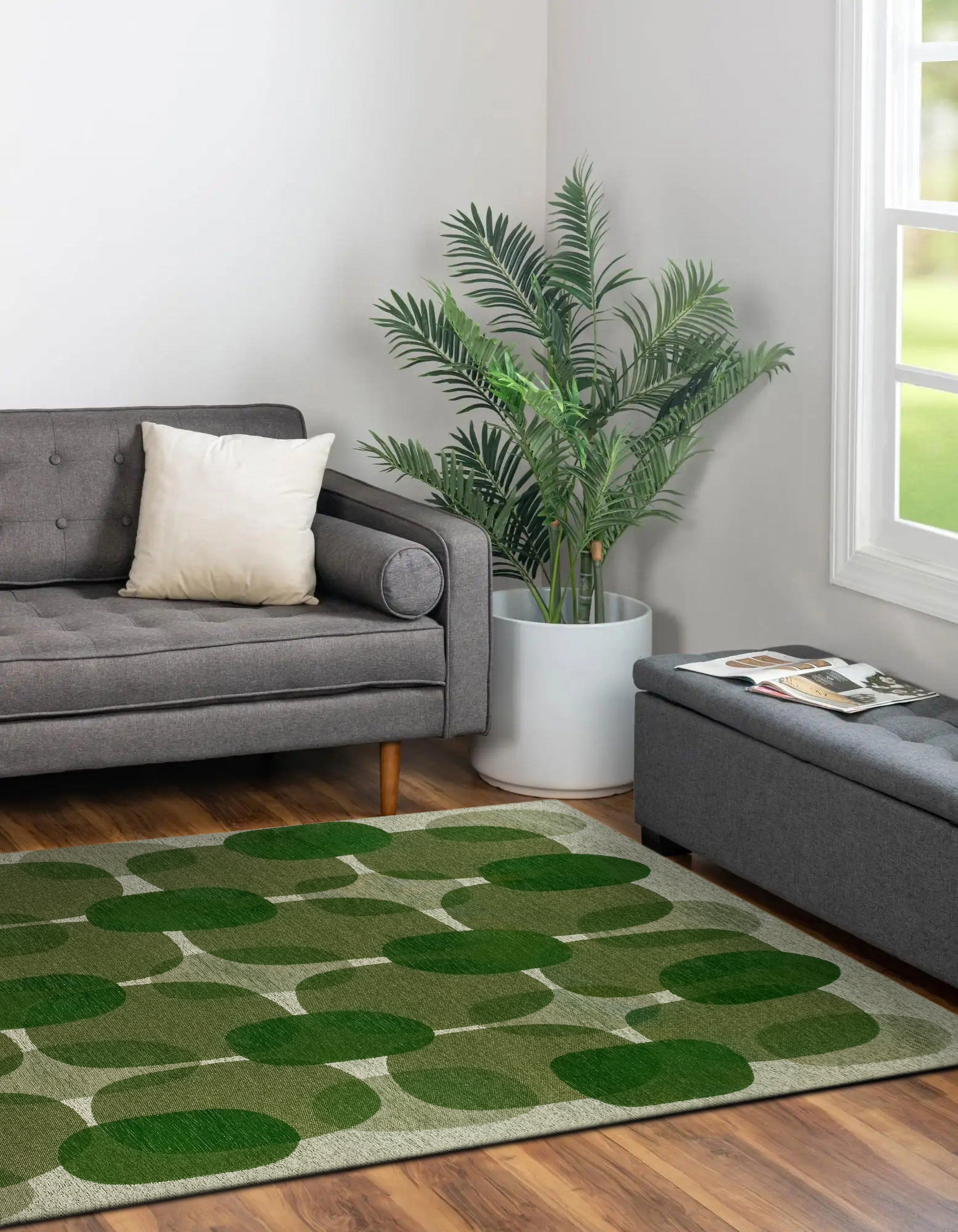 Tappeto da salotto moderno tessuto piatto BLACK SPICE 200x280 cm - 2