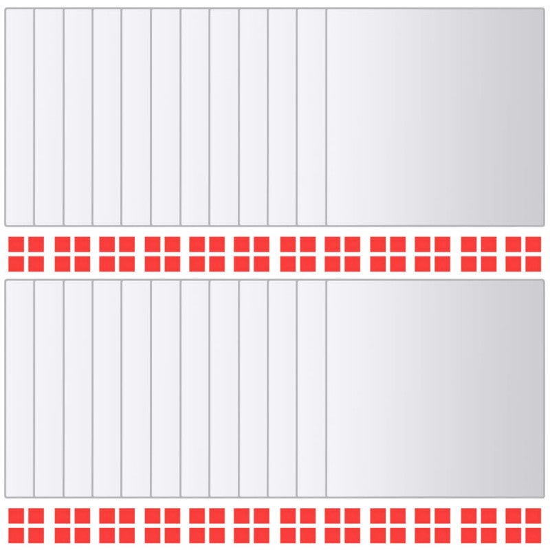 Carreau de miroir 24 pcs Carré Verre - 2