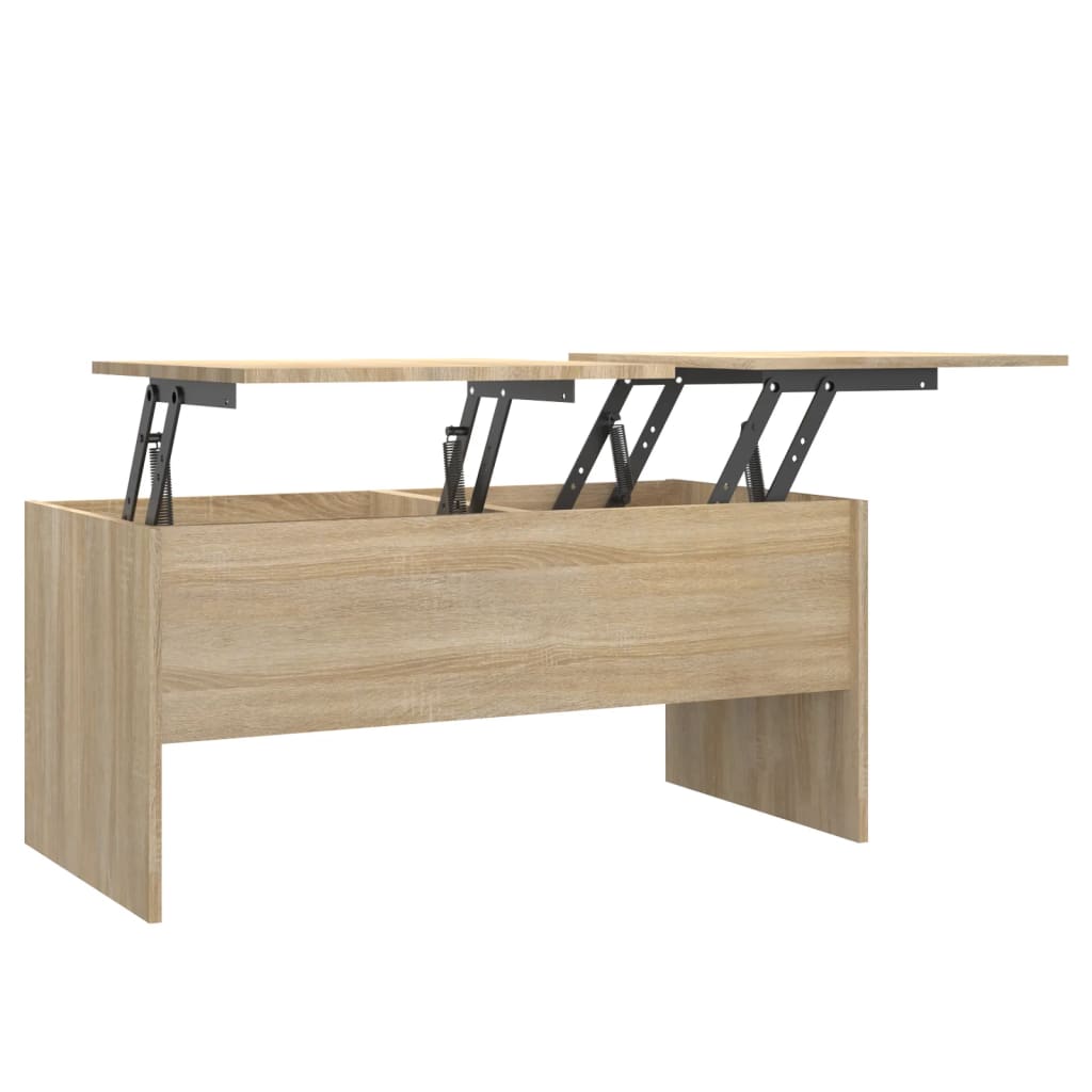 VidaXL Tavolino Da Salotto In Rovere Sonoma – 102x50x52,5 Cm, Legno Multistrato, Con Contenitore - 2