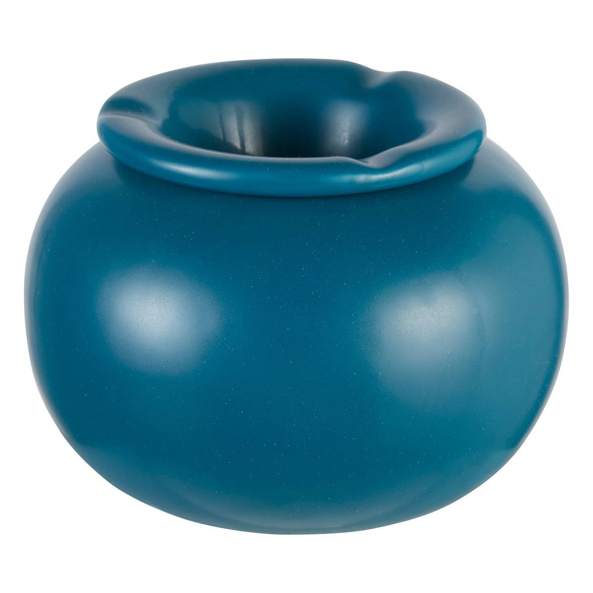 Atmosphera - cenicero de cerámica yuca d15,5cm - azul