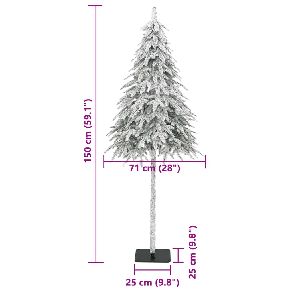 árvore de natal artificial com neve 150 cm – ComfortXL - 9