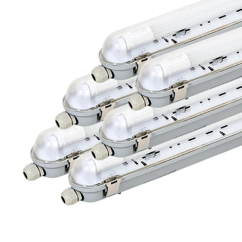 Kit de Réglette LED IP65 + Tube Néon LED 150cm T8 22W - Unité / Blanc Froid 6000K - 8000K - SILUMEN - 2