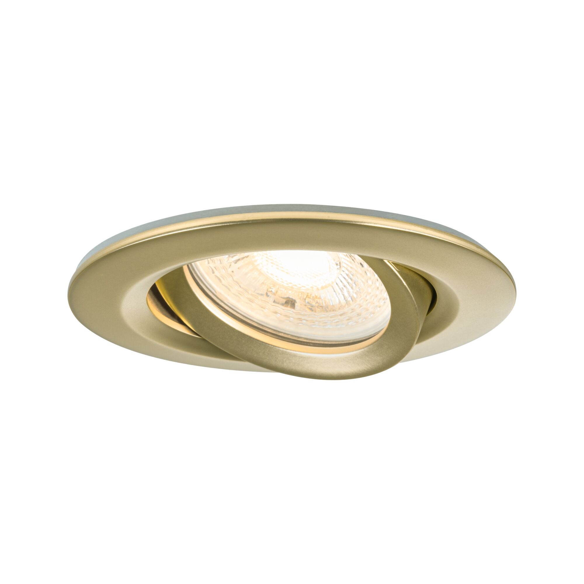 Spot encastré Nova Plus IP65 rond 93mm 30° GU5,3 / GU10 max. 35W 230/12V gradable Doré mat - 2