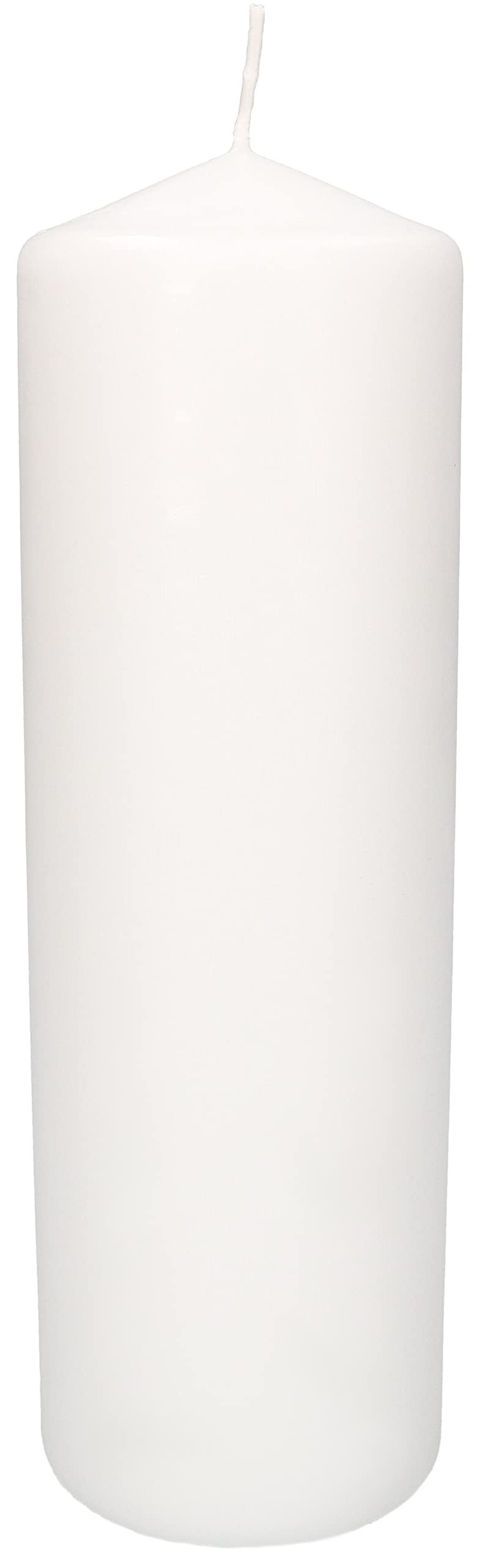Świece cylindryczne 250 mm - Świece filarowe ⌀ 80 mm - Białe - KOTARBAU