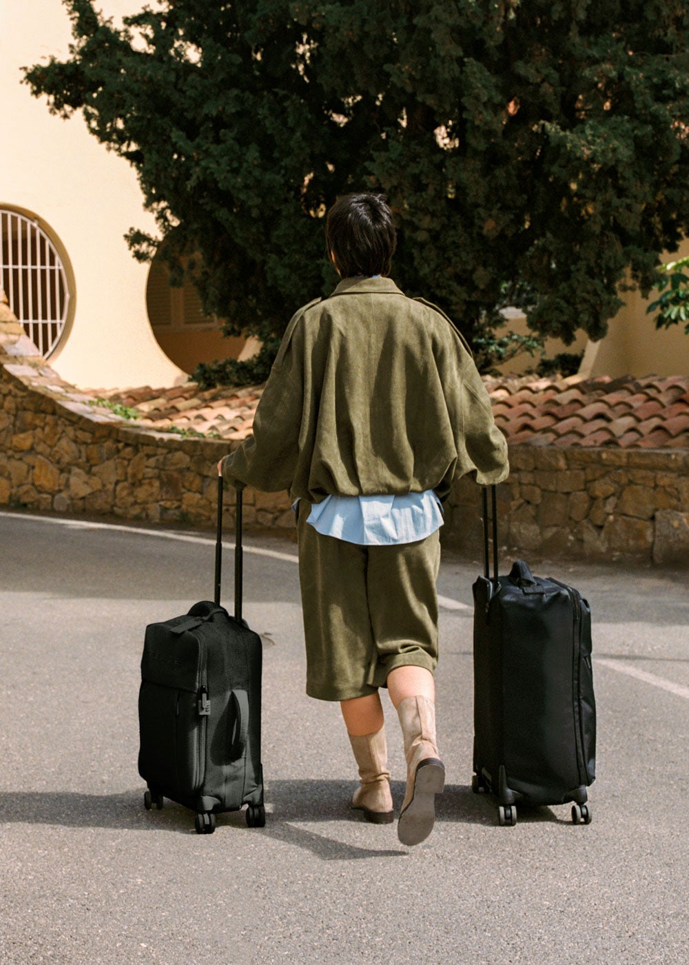CREATE - LUGGAGE STUDIO SOFT - Miękka walizka z poliestru z zamkiem TSA i wielokierunkowymi kółkami - Noir