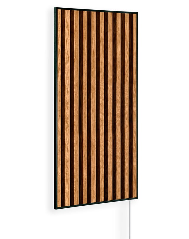 Chauffage infrarouge électrique 1000W avec Thermostat | Könighaus | Ambient Edition Panneau en bois