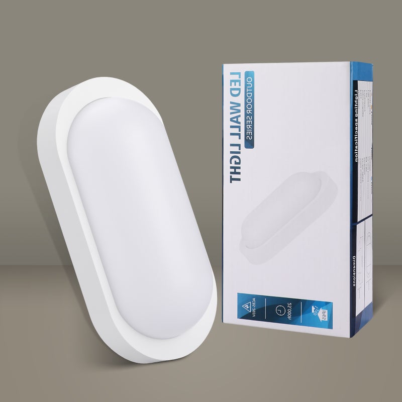 LOVHAUS Oprawa Ścienna LED do Łazienki LED Wewnętrzny 18W, Oświetlenie Ścienne LED Odporne na Parę IP65, Wysoka Jasność Design 4000K