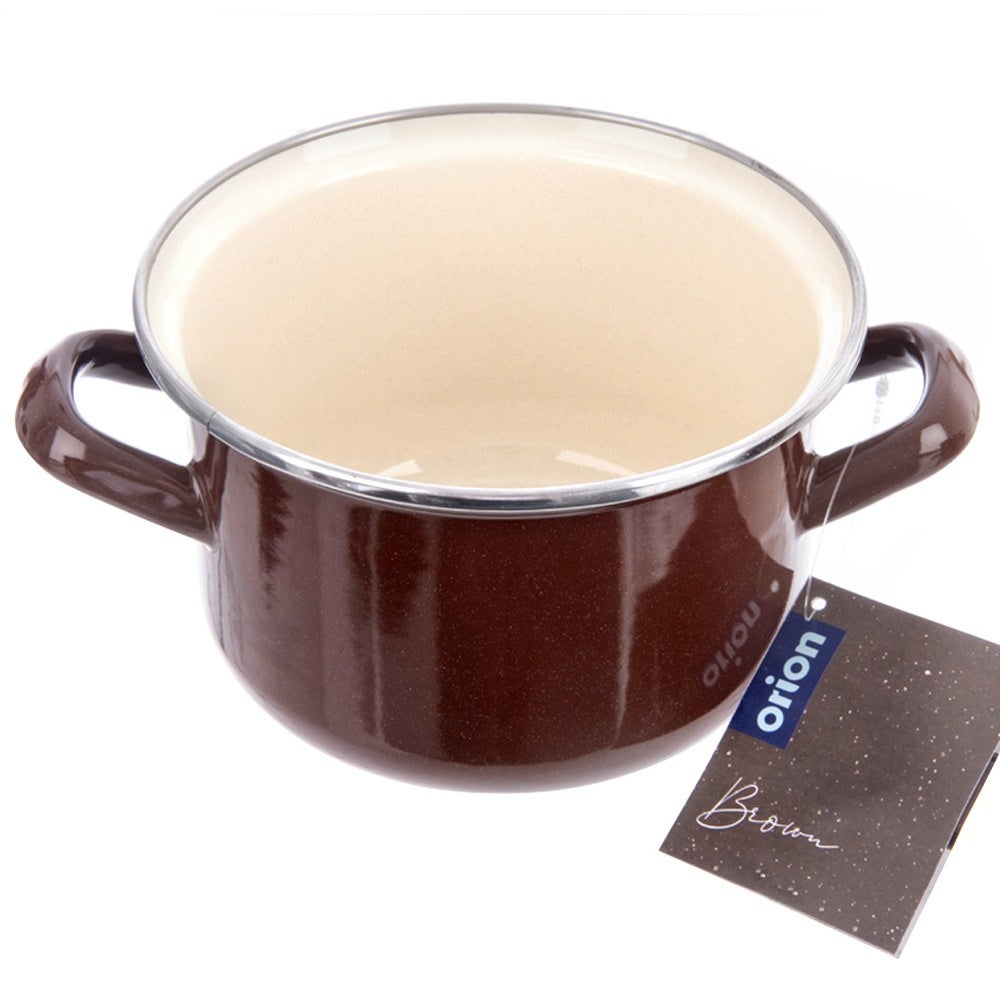Garnek emaliowany BROWN 16 cm, 1,4 l - 7