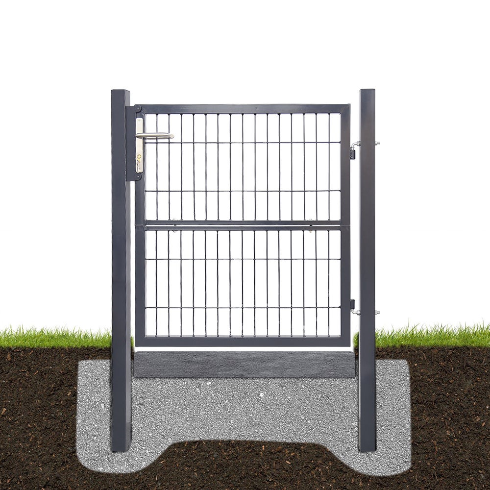 Portail de jardin galvanisé porte cour porte système Porte de jardin enduit de poudre 100x100cm - 5