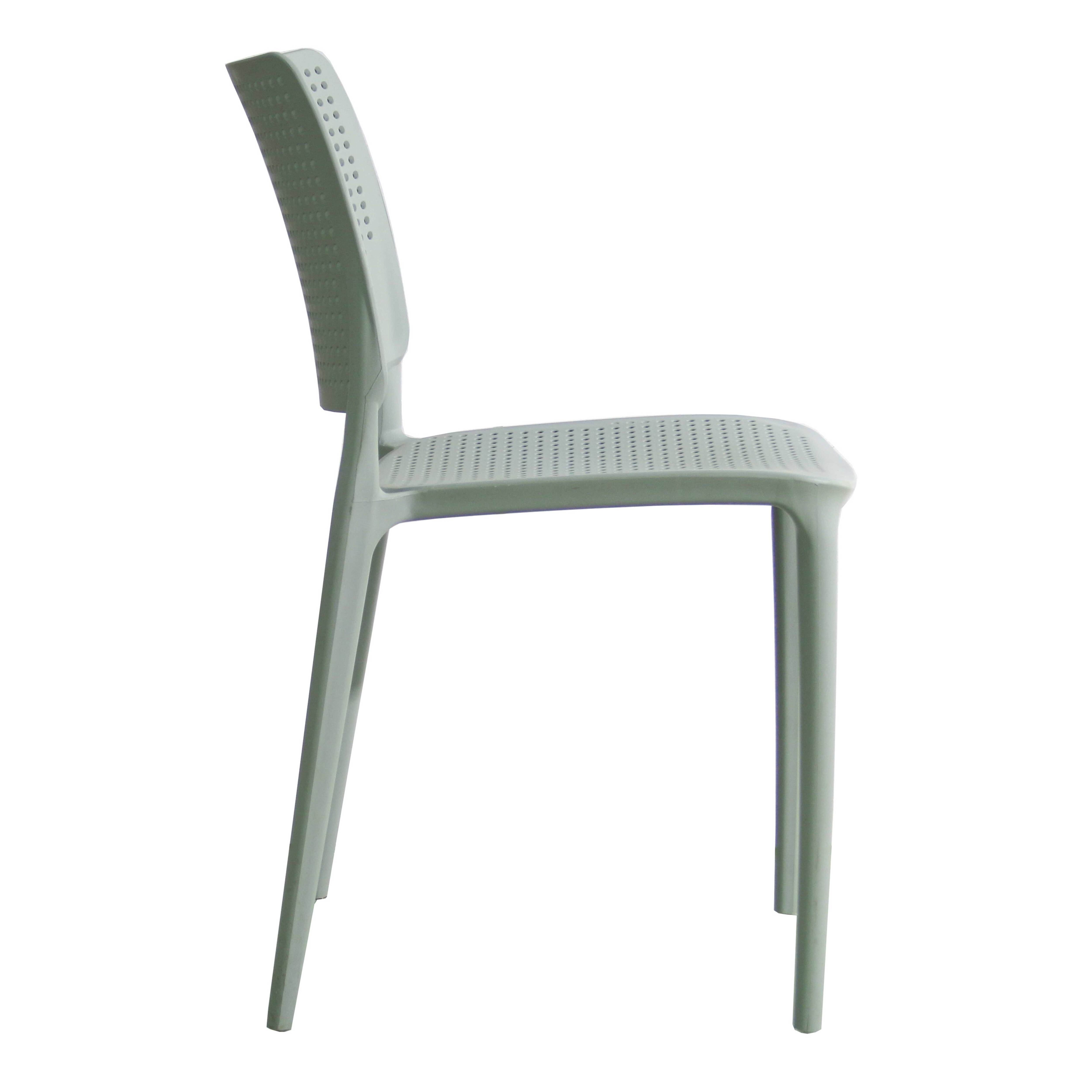 Chaise de jardin sans coussin Riga en Polypropylène Vert - 4