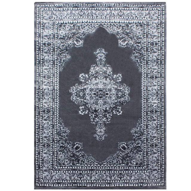 Tapis Salon Geometrique Moderne Gris 160 X 220 Cm Différentes Tailles Poils Courts[u3776