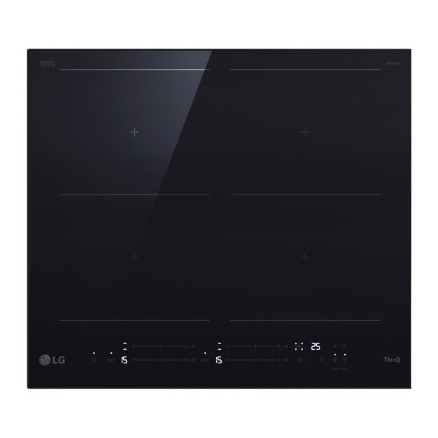 LG CBIZ2437B Piano Cottura a induzione 60cm 7,4kW con limitatore 4 zone 2 flex Wi-Fi Nero
