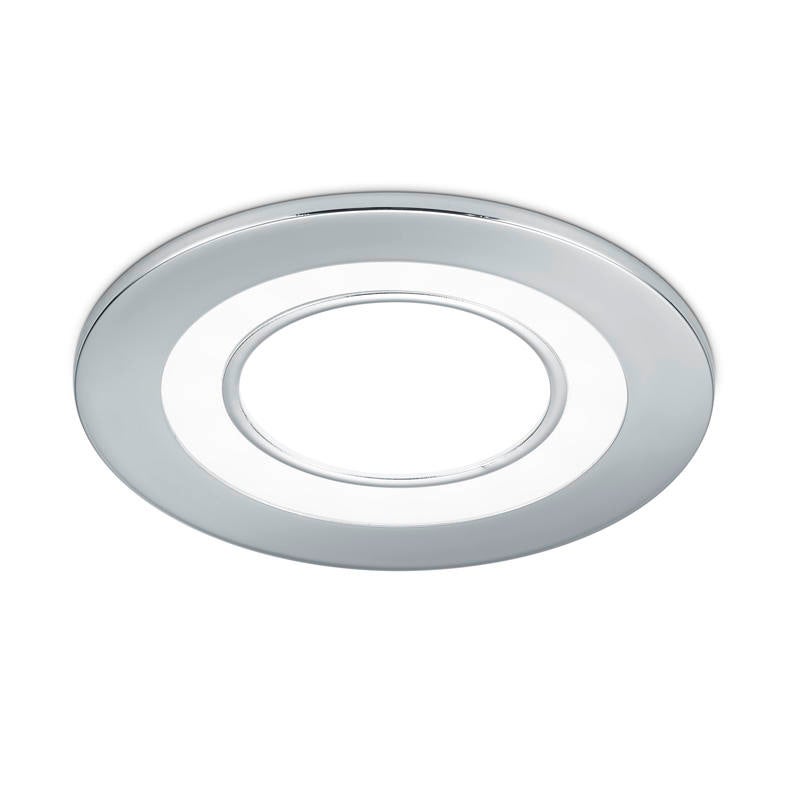 Oprawa stropowa sufitowa wpuszczana Core chromowana biała LED 5W 3000K 450 lm wym: 8,2 x 8,2 cm okrągła Trio