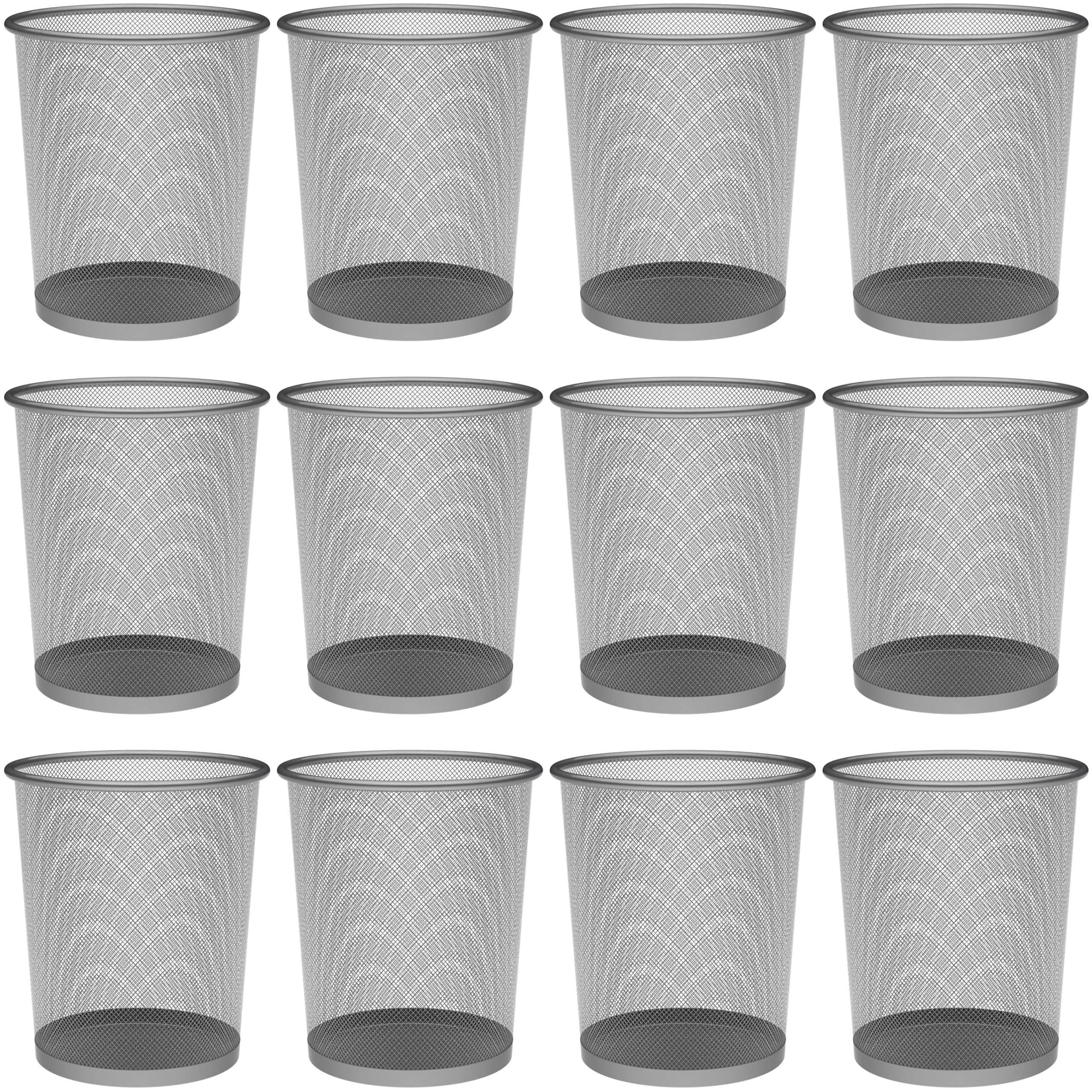 Cestini Rete Metallica Detectalia - Confezione Da 12, Argento, 13 Litri - Foto 3