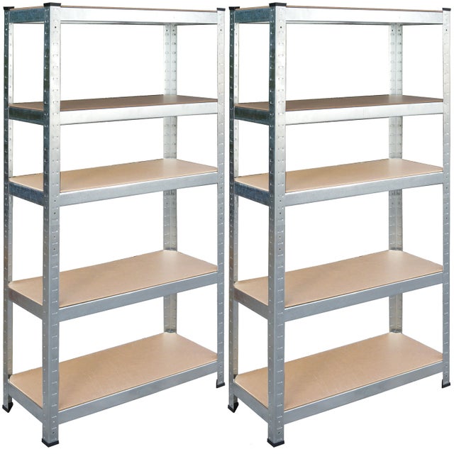Étagère en métal Humberg HR-812, lot de 2, 180 x 90 x 40 cm