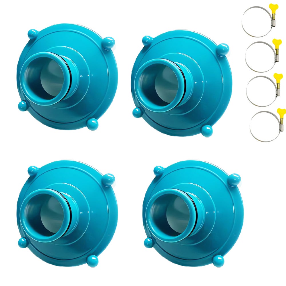 WEITAPYT 2 Pièces Adaptateurs De Tuyau Pour Piscine 4560 Raccord De Pompe à Piscine Kit Pour Connecteur De Tuyau 40 Mm à 1 1/2 Pouces Compatible Pour Piscine