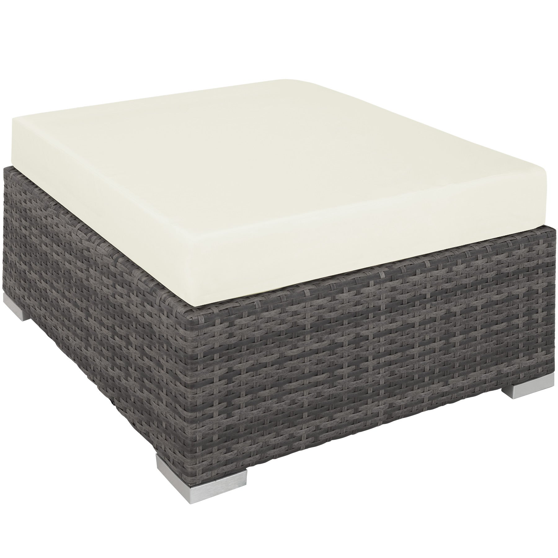 Salotto da giardino in resina intrecciata e alluminio 6 posti resistente a UV e intemperie TECTAKE - 8