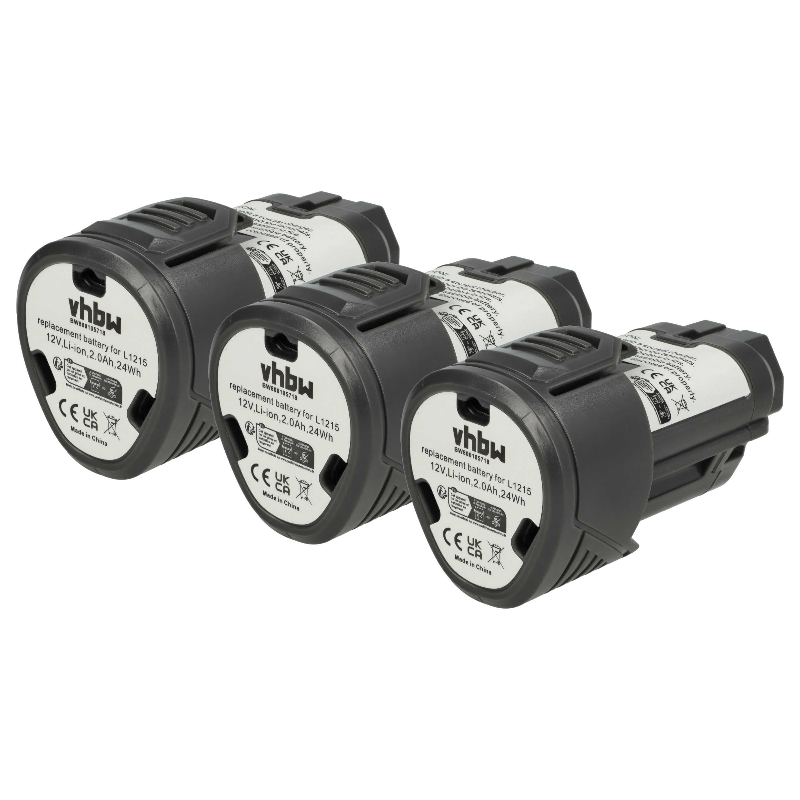 Vhbw 3X Batterie Remplacement Pour Polycom/Spectralink 84743424, 84743428, ICP73048 - 950mAh 3,7V