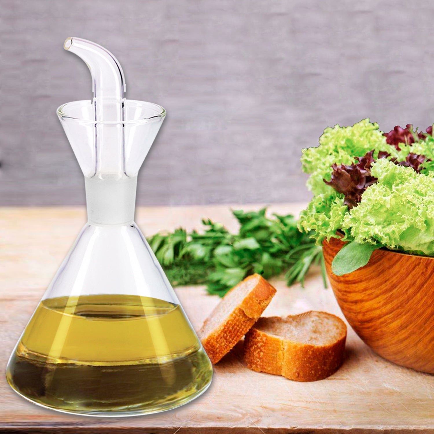 Aceitera De Cristal Con Sistema Antigoteo, Capacidad 500 ml. - 7