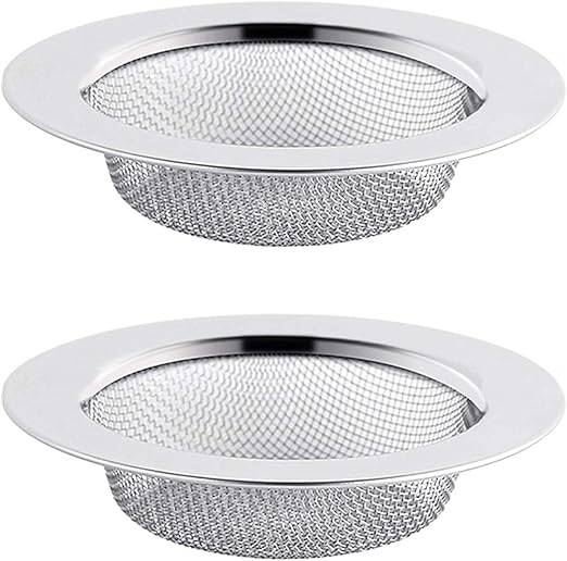 2 szt. sitka do zlewu ze stali nierdzewnej, filtr odpływowy 11,5 cm, sitko do zlewu, sitko do zlewu, sitko do zlewu kuchennego